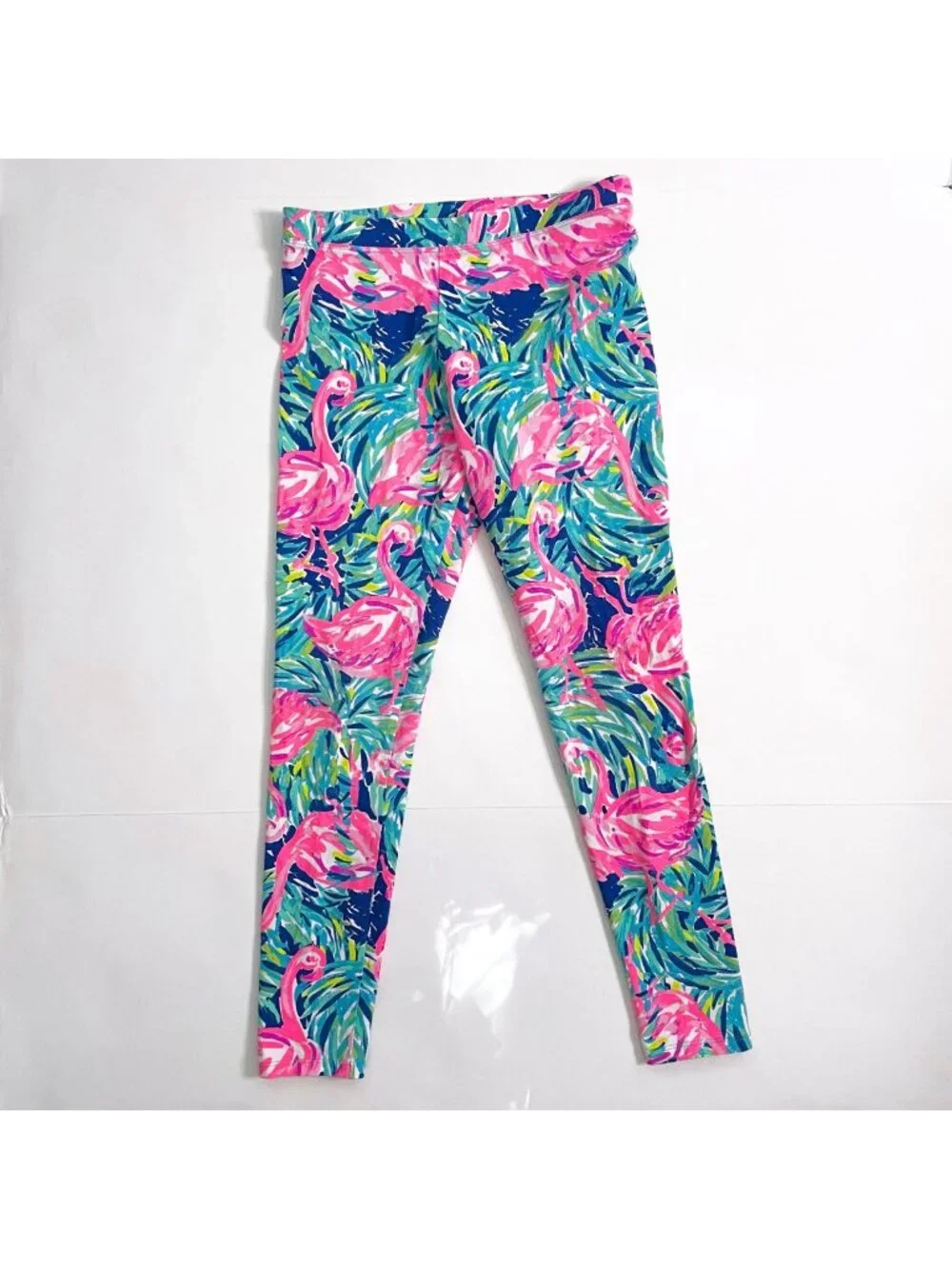 Lilly Pulitzer Girls Flamingo Print Leggings, Sie 12/14